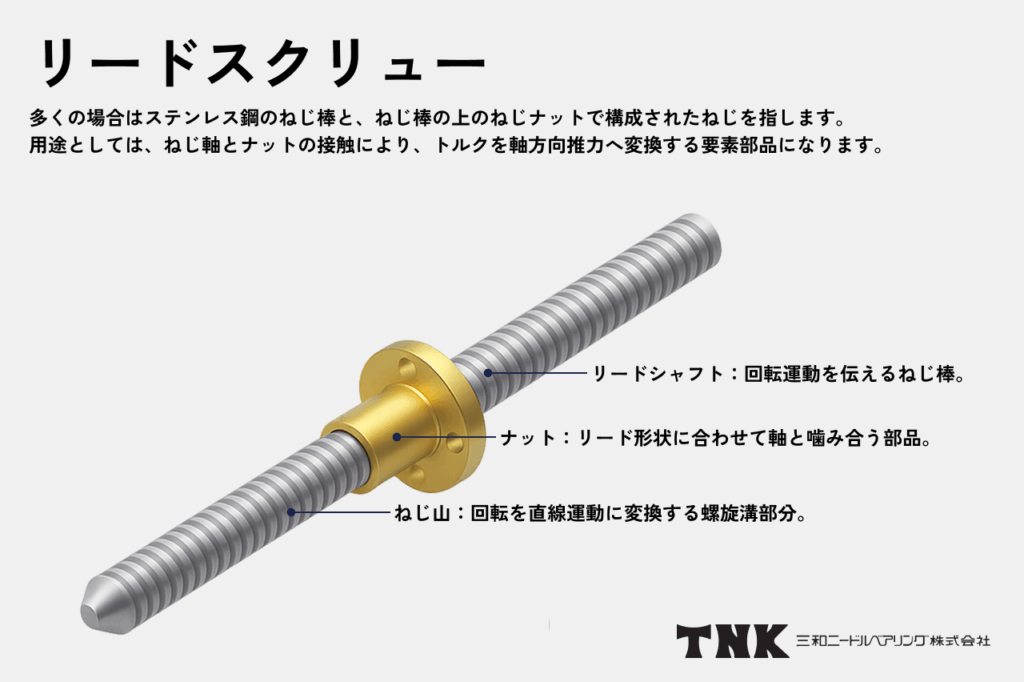 リードスクリューとは?