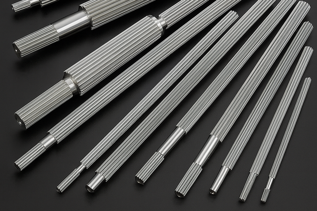 溝付きシャフトの種類と特徴