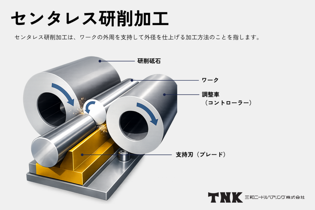 センタレス研削加工とは？