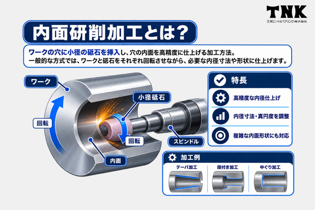 内面研削加工とは